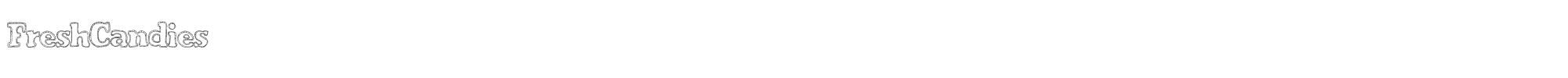 Fresh Candies FreshCandies.ttf font preview