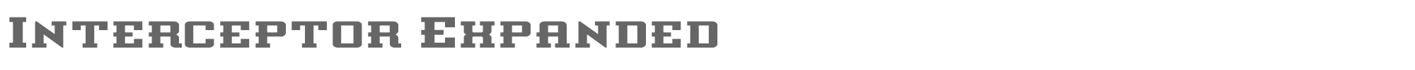 Interceptor interceptorexpand.ttf font preview