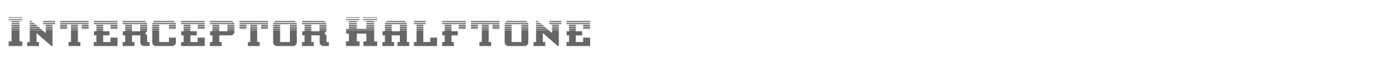 Interceptor interceptorhalf.ttf font preview