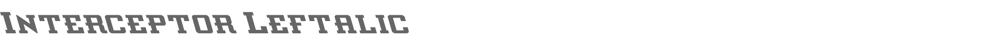 Interceptor interceptorleft.ttf font preview