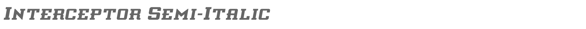 Interceptor interceptorsemital.ttf font preview