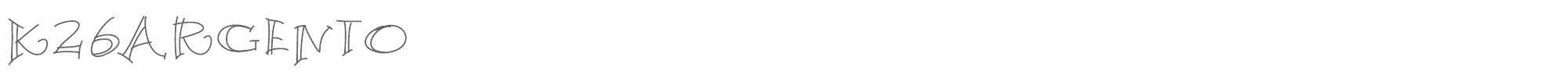 K26 Argento K26Argento.ttf font preview