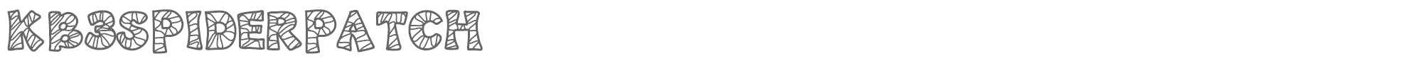 KB3 Spider Patch KB3SpiderPatch.ttf font preview