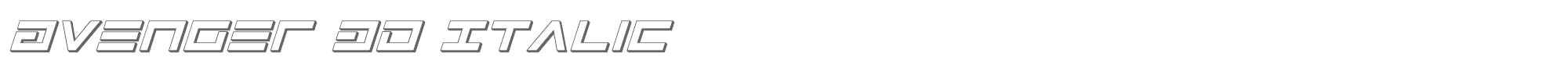 Avenger avenger3dital.ttf font preview