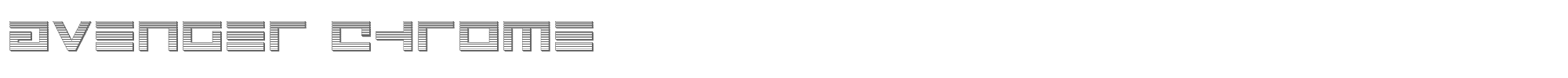 Avenger avengerchrome.ttf font preview