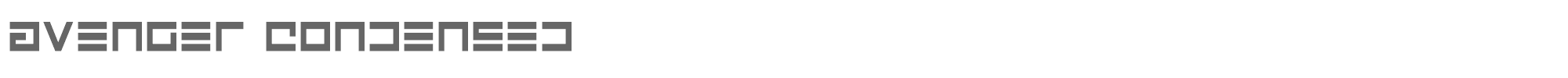 Avenger avengercond.ttf font preview
