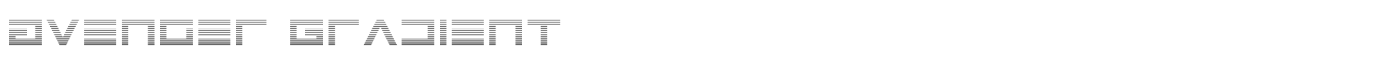 Avenger avengergrad.ttf font preview