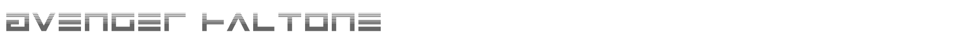 Avenger avengerhalf.ttf font preview