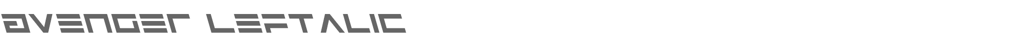 Avenger avengerleft.ttf font preview