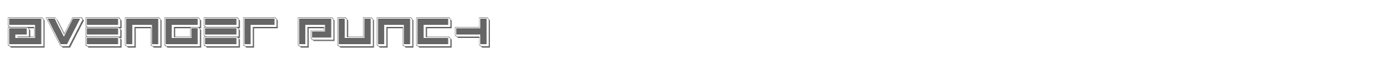 Avenger avengerpunch.ttf font preview