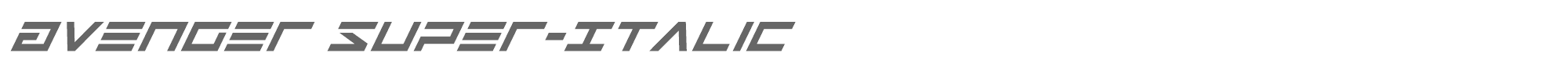 Avenger avengersuperital.ttf font preview