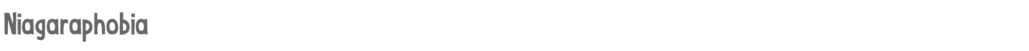 Niagaraphobia Niagaraphobia.otf font preview