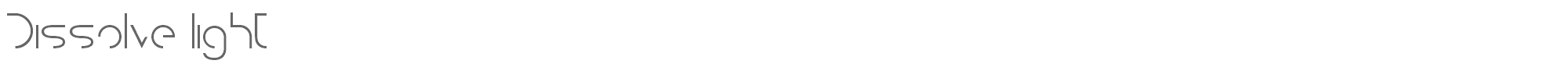 Sample characters Disolve Font