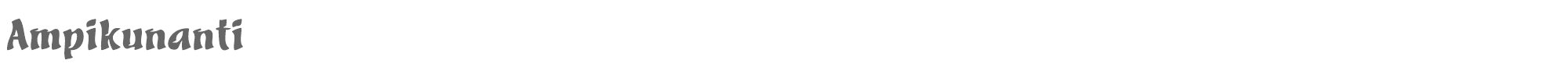 Sample characters Ampikunanti Font