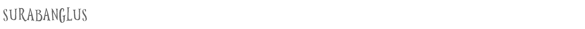 Sample characters Surabanglus Font