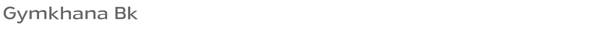 Gymkhana gymkhana-bk.ttf font preview