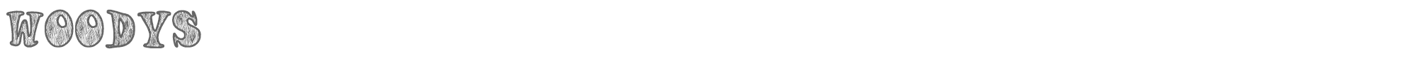 Woodys Woodys.otf font preview