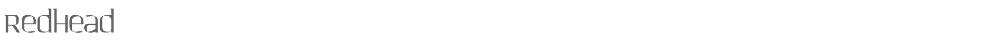 Sample characters Redhead Font