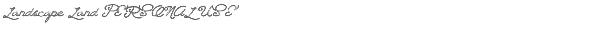 Sample characters Landscape Land Font