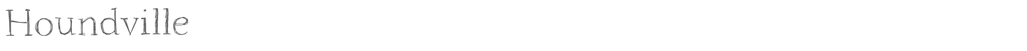 Sample characters Houndville Font