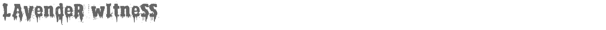 Lavender Witness Lavender_Witness.ttf font preview