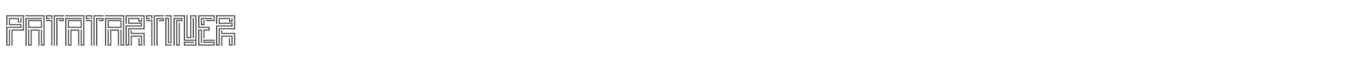 Sample characters Patatartiner Font
