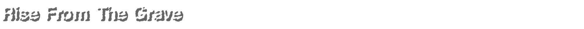 Rise From The Grave RiseFro.ttf font preview