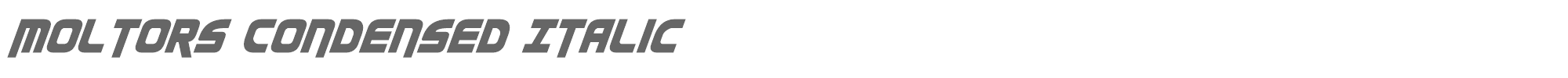 Moltors moltorscondital.ttf font preview