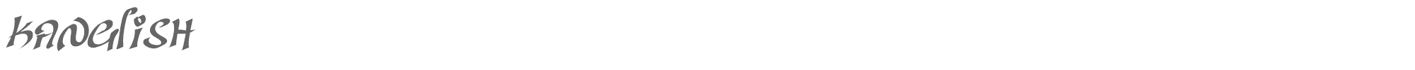 Sample characters Kanglish Font