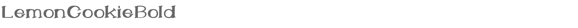 Lemon Cookie Bold LemonCookieBold.ttf font preview