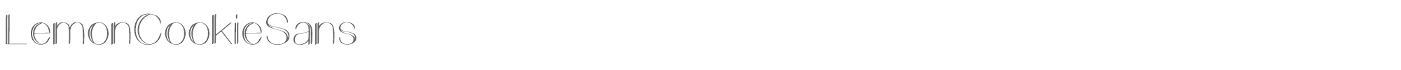 Sample characters Lemon Cookie Sans Font