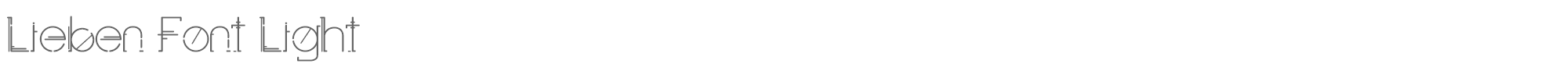 Sample characters Lieben Font