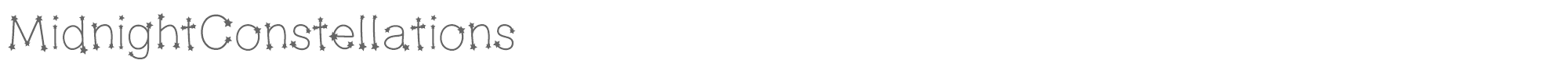 Midnight Constellations MidnightConstellations.ttf font preview