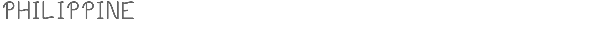 Sample characters Philippine Font