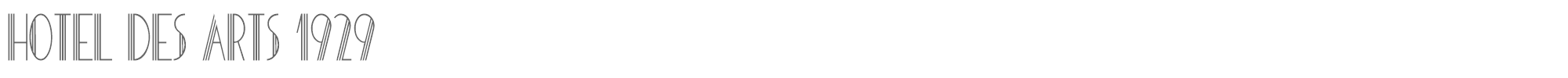Hotel Des Arts 1929 HotelDesArts1929.ttf font preview
