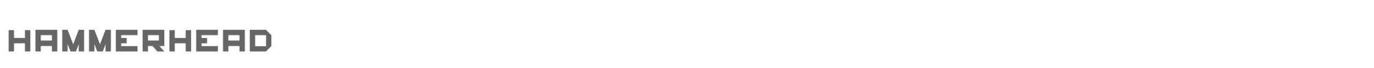 Sample characters Hammerhead Font