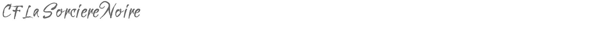 Sample characters CF La Sorciere Noire Font