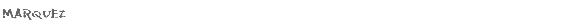 Sample characters Marquez Font