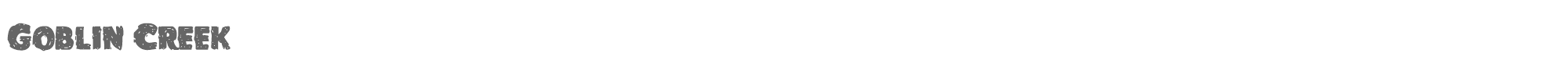 Goblin Creek goblincreek.ttf font preview