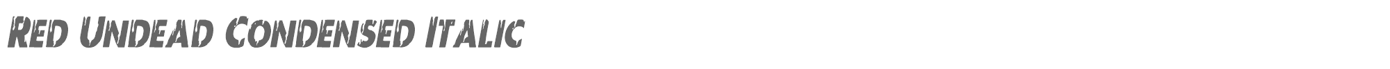 Red Undead redundeadcondital.ttf font preview