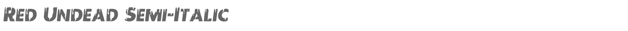 Red Undead redundeadsemital.ttf font preview