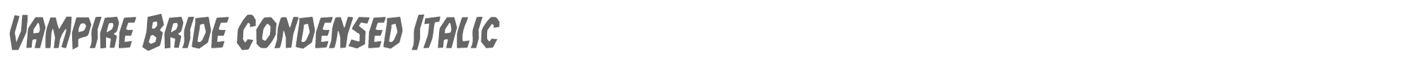 Vampire Bride vampirebridecondital.ttf font preview