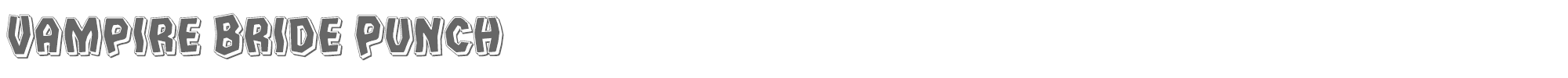 Vampire Bride vampirebridepunch.ttf font preview