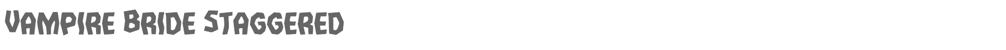 Vampire Bride vampirebridestag.ttf font preview