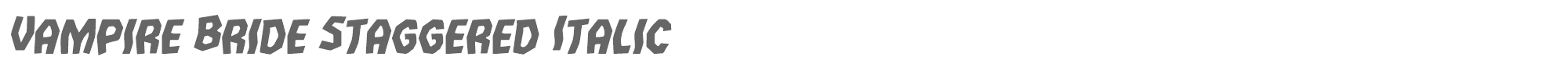Vampire Bride vampirebridestagital.ttf font preview