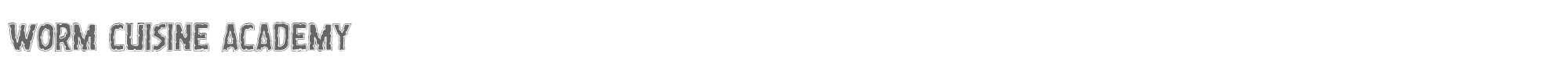 Worm Cuisine wormcuisineacad.ttf font preview