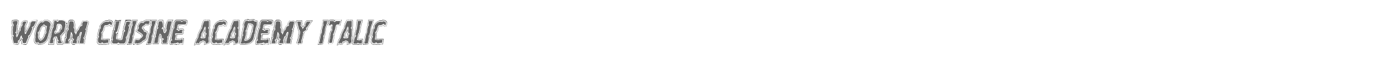 Worm Cuisine wormcuisineacadital.ttf font preview