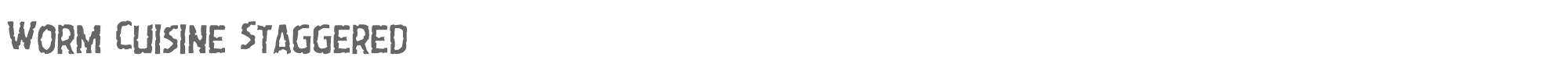 Worm Cuisine wormcuisinestag.ttf font preview