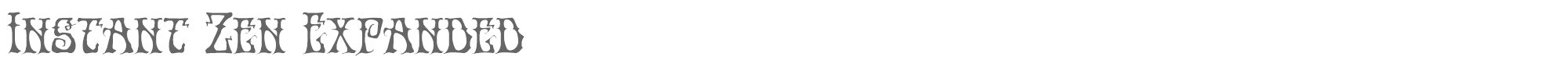 Instant Zen instantzenexpand.ttf font preview