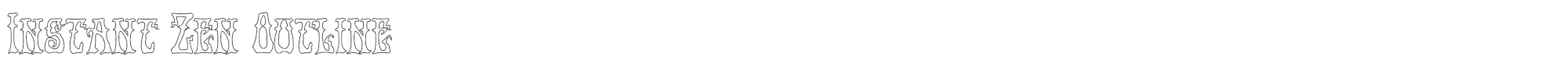Instant Zen instantzenout.ttf font preview